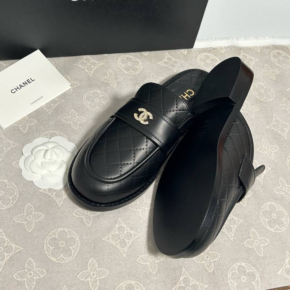 Chanel black loafers mules - Picture 7 of 7